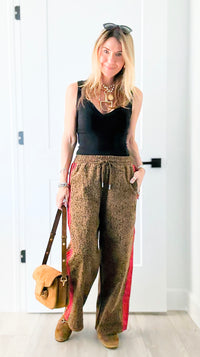 Wild Side Leopard Printed Pants-170 Bottoms-JODIFL-Coastal Bloom Boutique, find the trendiest versions of the popular styles and looks Located in Indialantic, FL