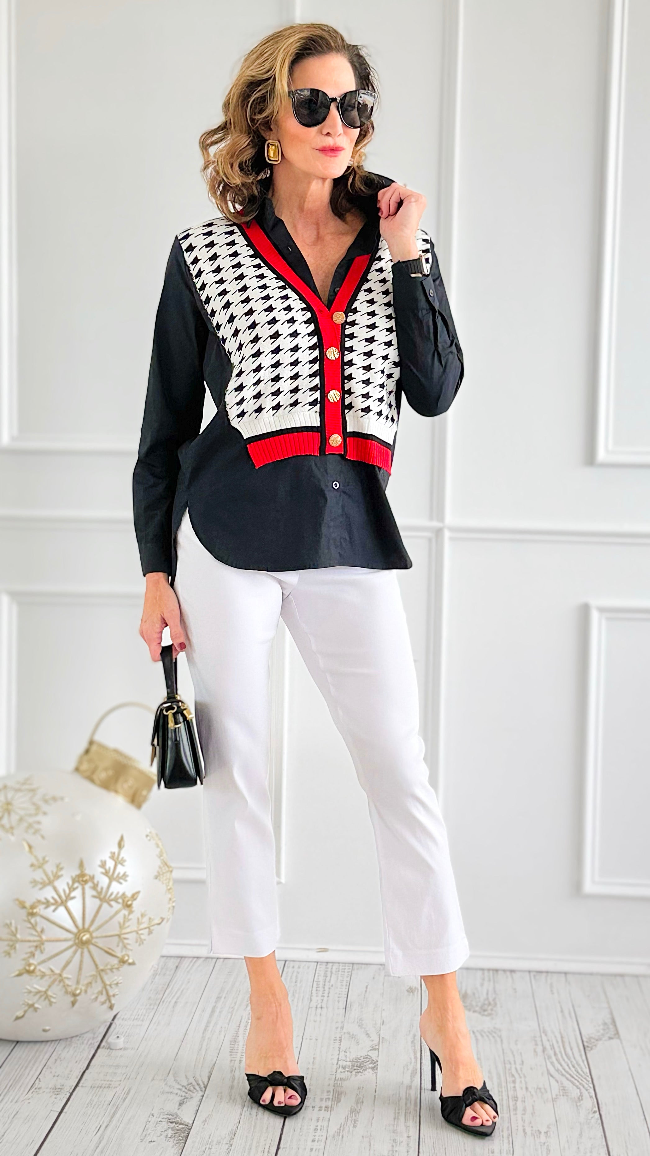 Weekend Muse Slim Ankle Pant-White-100 Pants-spin usa-Coastal Bloom Boutique, find the trendiest versions of the popular styles and looks Located in Indialantic, FL