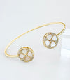 Garden Gate Cuff Bracelet-230 Jewelry-MILLENX ACCESSORIES-Coastal Bloom Boutique, find the trendiest versions of the popular styles and looks Located in Indialantic, FL