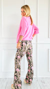 Ruby Fit High Rise Stacked Cargo Pant-170 Bottoms-SMOKE RISE RED-Coastal Bloom Boutique, find the trendiest versions of the popular styles and looks Located in Indialantic, FL