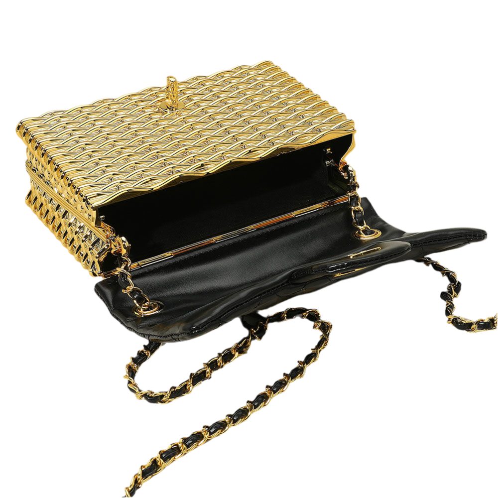 Midnight Riviera Crossbody Bag - Gold-240 Bags-NYW-Coastal Bloom Boutique, find the trendiest versions of the popular styles and looks Located in Indialantic, FL