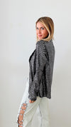 Mirror Ball Open Blazer-160 Jackets-ROUSSEAU-Coastal Bloom Boutique, find the trendiest versions of the popular styles and looks Located in Indialantic, FL