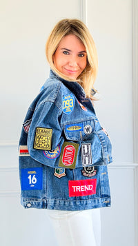 Vintage Rebel Embellished Jacket-160 Jackets-SALT-Coastal Bloom Boutique, find the trendiest versions of the popular styles and looks Located in Indialantic, FL