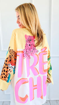 Wild Chic Italian Shirt-170 Bottoms-Italianissimo-Coastal Bloom Boutique, find the trendiest versions of the popular styles and looks Located in Indialantic, FL