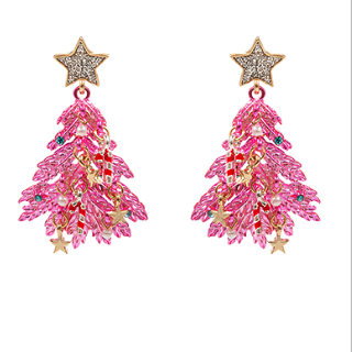 Twinkle Tree Earrings - Pink-230 Jewelry-GS JEWELRY-Coastal Bloom Boutique, find the trendiest versions of the popular styles and looks Located in Indialantic, FL