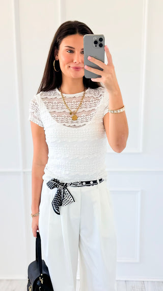Delicate Lace Everyday Tee