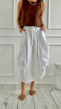 Midnight Flow Skirt - Off White