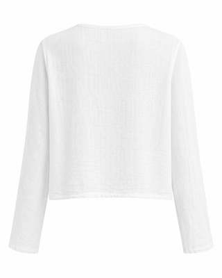 Getaway Linen Jacket- White