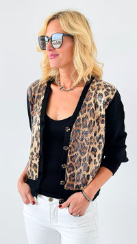 Fierce Elegance Knit Cardigan-150 Cardigans/Layers-L MASSIMO-Coastal Bloom Boutique, find the trendiest versions of the popular styles and looks Located in Indialantic, FL