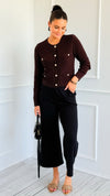 Weekend Flow Pull-On Pants - Black-170 Bottoms/Shorts-YELETE-Coastal Bloom Boutique, find the trendiest versions of the popular styles and looks Located in Indialantic, FL