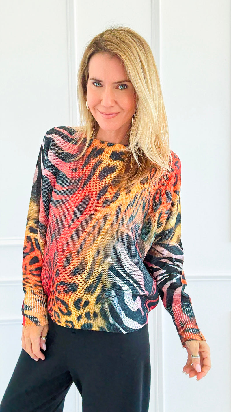 Untamed Allure Italian St Tropez Sweater-140 Sweaters-SORPRESA-Coastal Bloom Boutique, find the trendiest versions of the popular styles and looks Located in Indialantic, FL