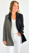 City Vibes Split Blazer-160 Jackets-Rousseau-Coastal Bloom Boutique, find the trendiest versions of the popular styles and looks Located in Indialantic, FL