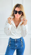 Subtle Sparkle Top-130 Long Sleeve Tops-PASTEL DESIGN-Coastal Bloom Boutique, find the trendiest versions of the popular styles and looks Located in Indialantic, FL