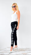 Skull Wish List Italian Joggers- Black-pants-Italianissimo-Coastal Bloom Boutique, find the trendiest versions of the popular styles and looks Located in Indialantic, FL