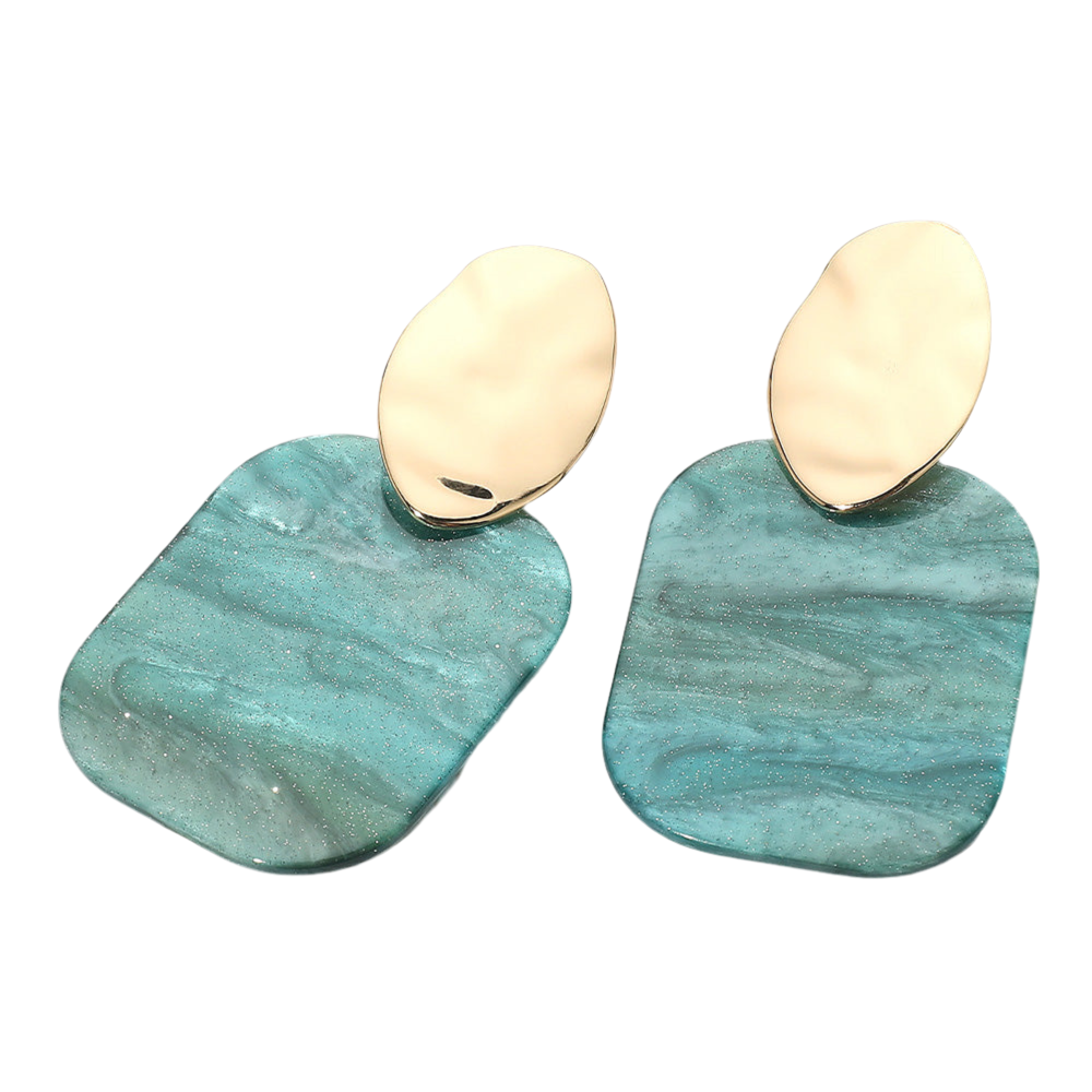 Urban Mirage Drop Earrings - Teal-230 Jewelry-NYW-Coastal Bloom Boutique, find the trendiest versions of the popular styles and looks Located in Indialantic, FL