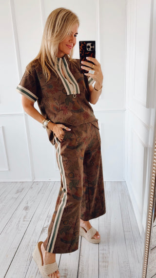 Floral Wide Leg Pants