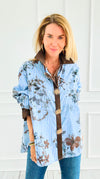 Sunlit Petals Italian Blouse-110 Long Sleeve Tops-TATTOO Z-Coastal Bloom Boutique, find the trendiest versions of the popular styles and looks Located in Indialantic, FL