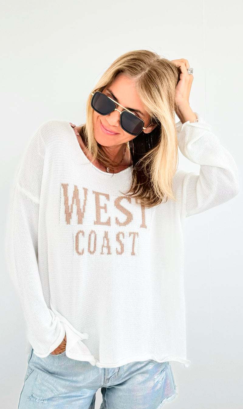 West Coast Lightweight Sweater-140 Sweaters-Miracle-Coastal Bloom Boutique, find the trendiest versions of the popular styles and looks Located in Indialantic, FL