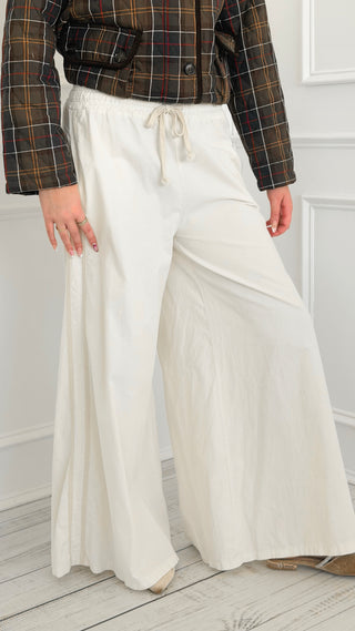 Autumn Ease Corduroy Italian Pant- Ivory