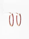 Rosé Glow Hoop Earrings-Chasing Bandits-Coastal Bloom Boutique, find the trendiest versions of the popular styles and looks Located in Indialantic, FL