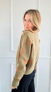 Pumpkin Sweater - Olive-140 Sweaters-SO ME-Coastal Bloom Boutique, find the trendiest versions of the popular styles and looks Located in Indialantic, FL