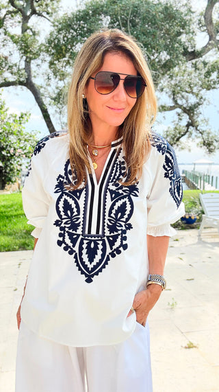 The Artisan Embroidered Blouse