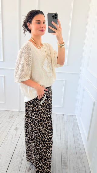 Roar & Shine Embellished Italian Pant