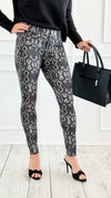 Snakeskin Mirage Slim Fit Jeggings-170 Bottoms/Shorts-YELETE-Coastal Bloom Boutique, find the trendiest versions of the popular styles and looks Located in Indialantic, FL
