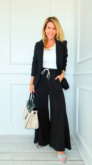 Caroline Italian Pant- Black