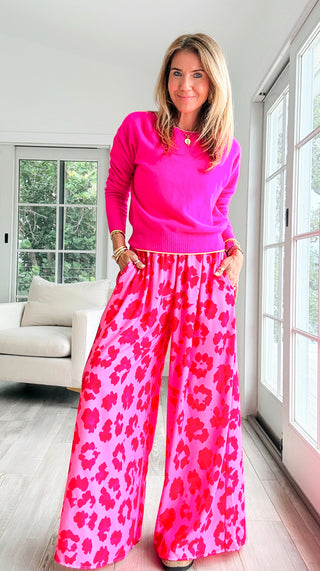 Hibiscus Kiss Kapri Italian Pants