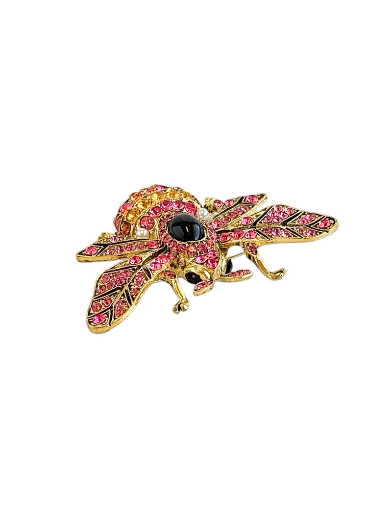 Queen Bee Glam Brooch-230 Jewelry-Chasing Bandits-Coastal Bloom Boutique, find the trendiest versions of the popular styles and looks Located in Indialantic, FL