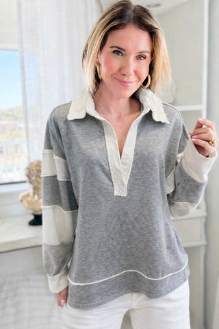 Off-Duty Colorblock Sweatshirt