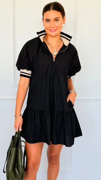Game On Half Zip Mini Dress-200 Dresses/Jumpsuits/Rompers-entro-Coastal Bloom Boutique, find the trendiest versions of the popular styles and looks Located in Indialantic, FL