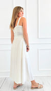 Sweet Riviera Midi Dress - Natural-200 Dresses/Jumpsuits/Rompers-Blu Pepper-Coastal Bloom Boutique, find the trendiest versions of the popular styles and looks Located in Indialantic, FL