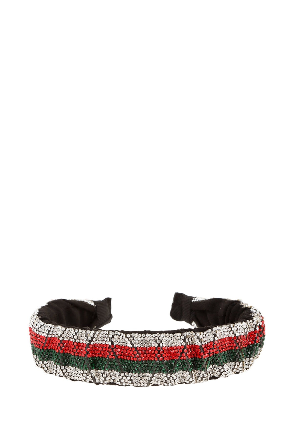 Shimmer Stripe Embellished Headband-260 Other Accessories-ICCO ACCESSORIES-Coastal Bloom Boutique, find the trendiest versions of the popular styles and looks Located in Indialantic, FL