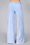 Mineral Wash Wide Leg Pants - Powder Blue-170 Bottoms-Chatoyant-Coastal Bloom Boutique, find the trendiest versions of the popular styles and looks Located in Indialantic, FL