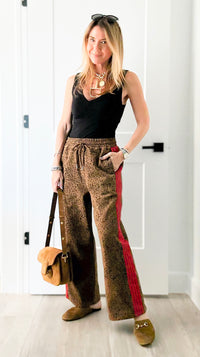 Wild Side Leopard Printed Pants-170 Bottoms-JODIFL-Coastal Bloom Boutique, find the trendiest versions of the popular styles and looks Located in Indialantic, FL