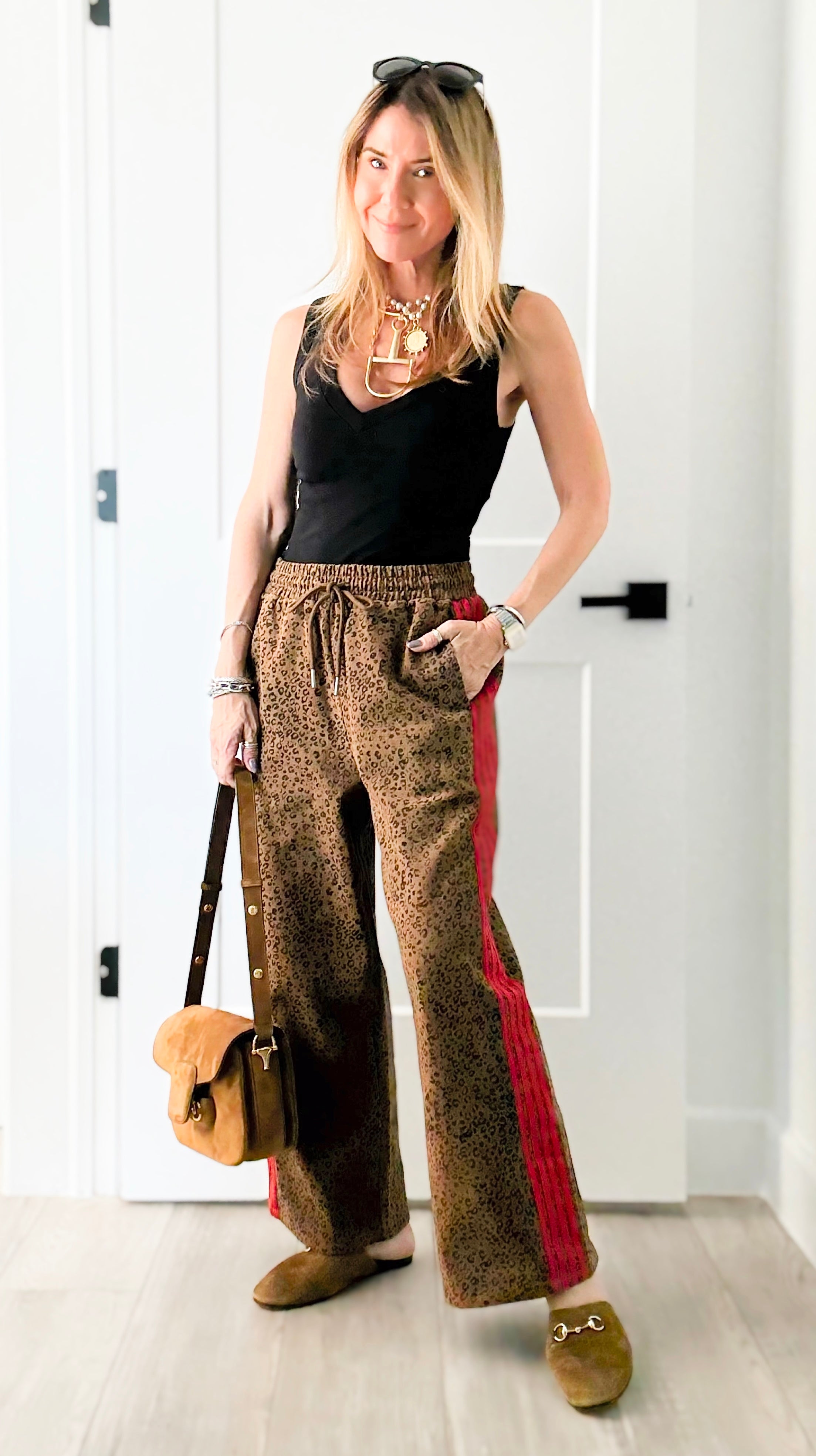 Wild Side Leopard Printed Pants-170 Bottoms-JODIFL-Coastal Bloom Boutique, find the trendiest versions of the popular styles and looks Located in Indialantic, FL