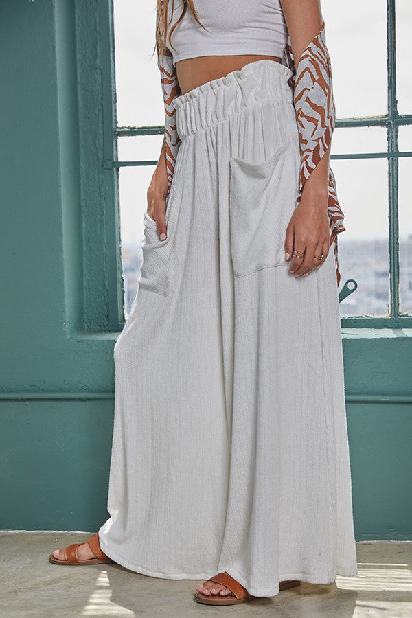 Coastal Breeze Wide-Leg Pants-170 Bottoms-BucketList-Coastal Bloom Boutique, find the trendiest versions of the popular styles and looks Located in Indialantic, FL