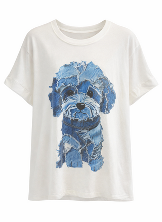 Denim Darling Dog Italian Relaxed Top