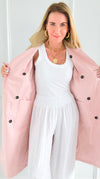 Paris Forecast Italian Long Coat-160 Jackets-KZ SENA-Coastal Bloom Boutique, find the trendiest versions of the popular styles and looks Located in Indialantic, FL