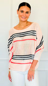Iconic Striped Italian St Tropez Knit-140 Sweaters-SORPRESA-Coastal Bloom Boutique, find the trendiest versions of the popular styles and looks Located in Indialantic, FL