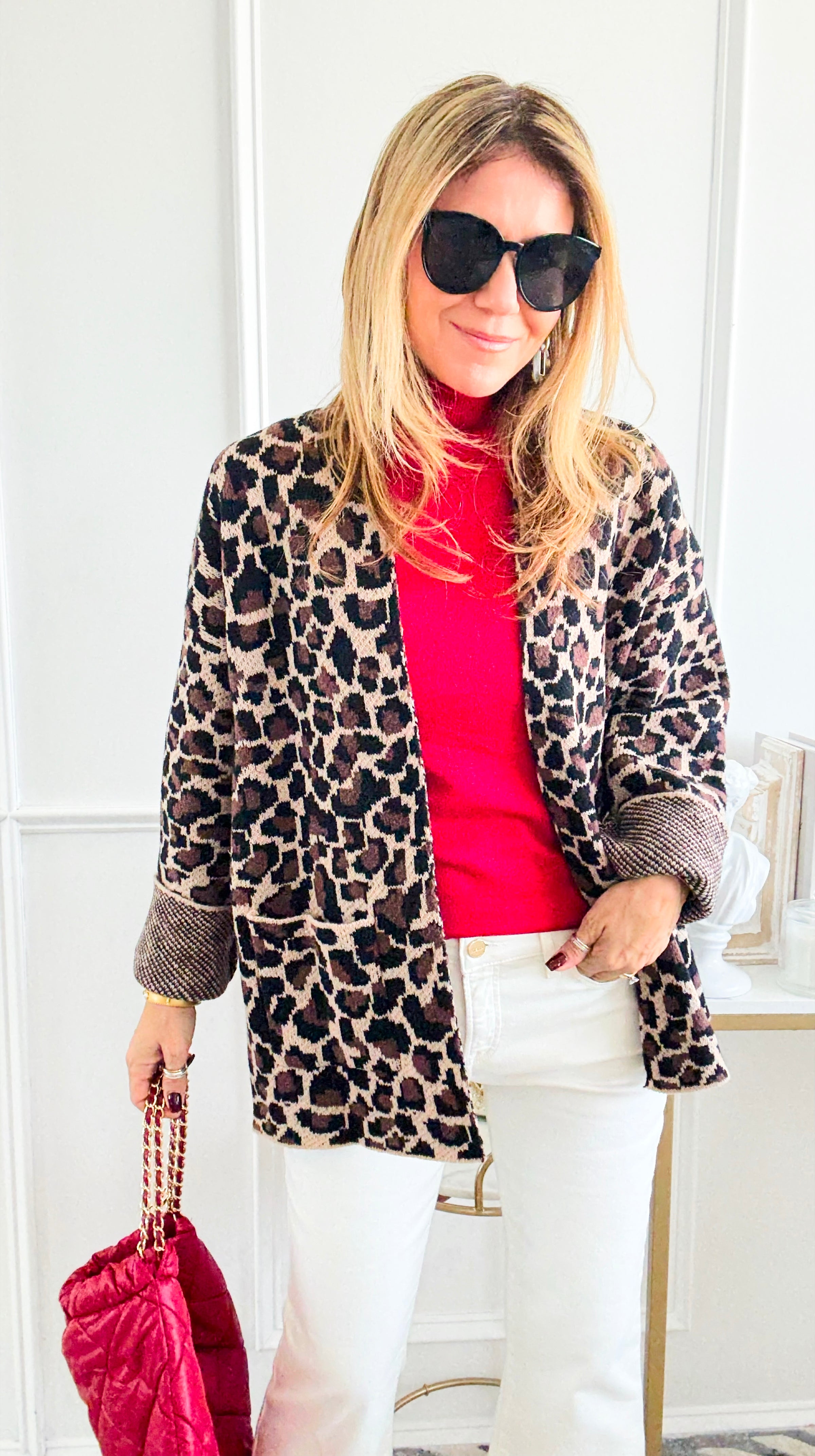 Leopard Mocha Knit
