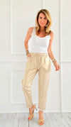 Luxe Layer Italian Jogger- Gold-180 Joggers-SEÑORITA C-Coastal Bloom Boutique, find the trendiest versions of the popular styles and looks Located in Indialantic, FL