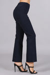 Cropped Capri Flair Pant - Black-170 Bottoms-Chatoyant-Coastal Bloom Boutique, find the trendiest versions of the popular styles and looks Located in Indialantic, FL