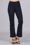 Cropped Capri Flair Pant - Black-170 Bottoms-Chatoyant-Coastal Bloom Boutique, find the trendiest versions of the popular styles and looks Located in Indialantic, FL