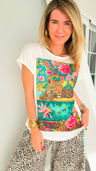 Tropical Jungle Italian Graphic Top