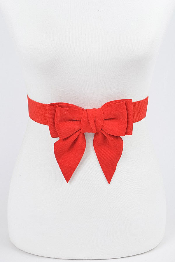 Bold Beauty Bow Belt - Red-260 Other Accessories-H&D-Coastal Bloom Boutique, find the trendiest versions of the popular styles and looks Located in Indialantic, FL