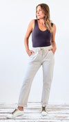 Spring Italian Jogger Pant - Sand Beige-180 Joggers-Italianissimo-Coastal Bloom Boutique, find the trendiest versions of the popular styles and looks Located in Indialantic, FL