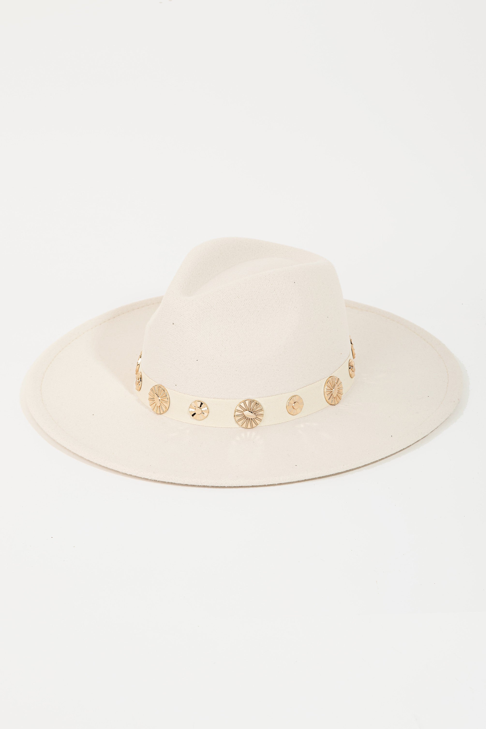 Coin Road Ribbon Fedora Hat - Ivory-260 Other Accessories-FAME ACCESSORIES-Coastal Bloom Boutique, find the trendiest versions of the popular styles and looks Located in Indialantic, FL